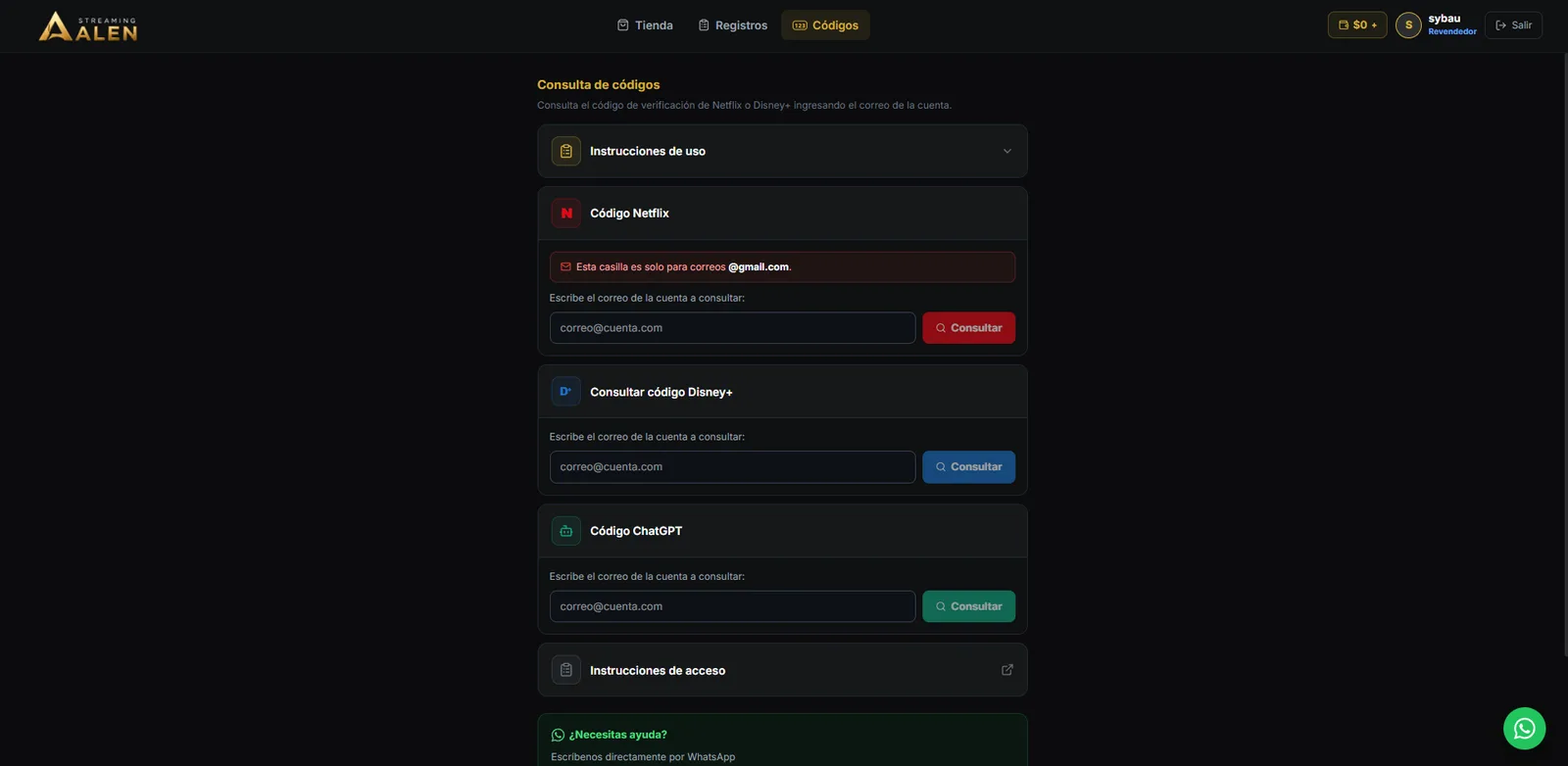 Alen Streaming — captura 3 de 3